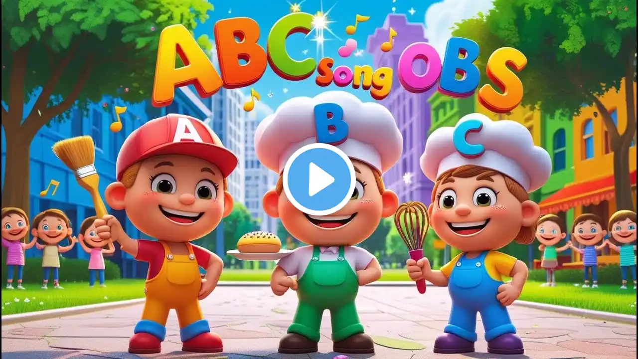 Occupation Alphabet Song for Kids R1E0908 | Phonics for Kids | Alphabet Letters | Learn ABC for Kids