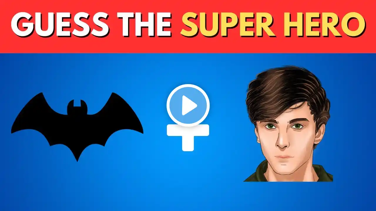 Can You Guess the SUPERHERO? 🦸♂️🦸♀️ Emoji Challenge | Easy to IMPOSSIBLE Level! |