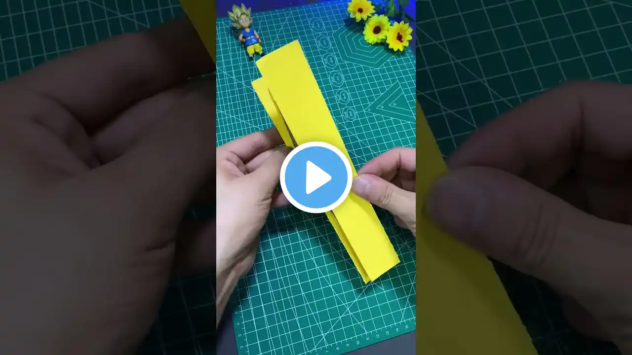Homemade toys:Homemade cardboard knife, so cool#origami #parent