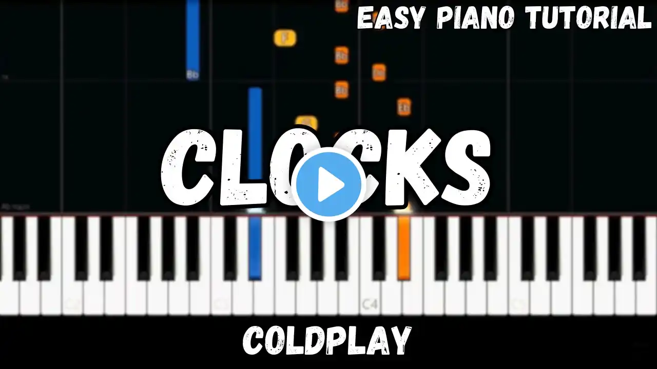 Coldplay - Clocks (Easy Piano Tutorial)