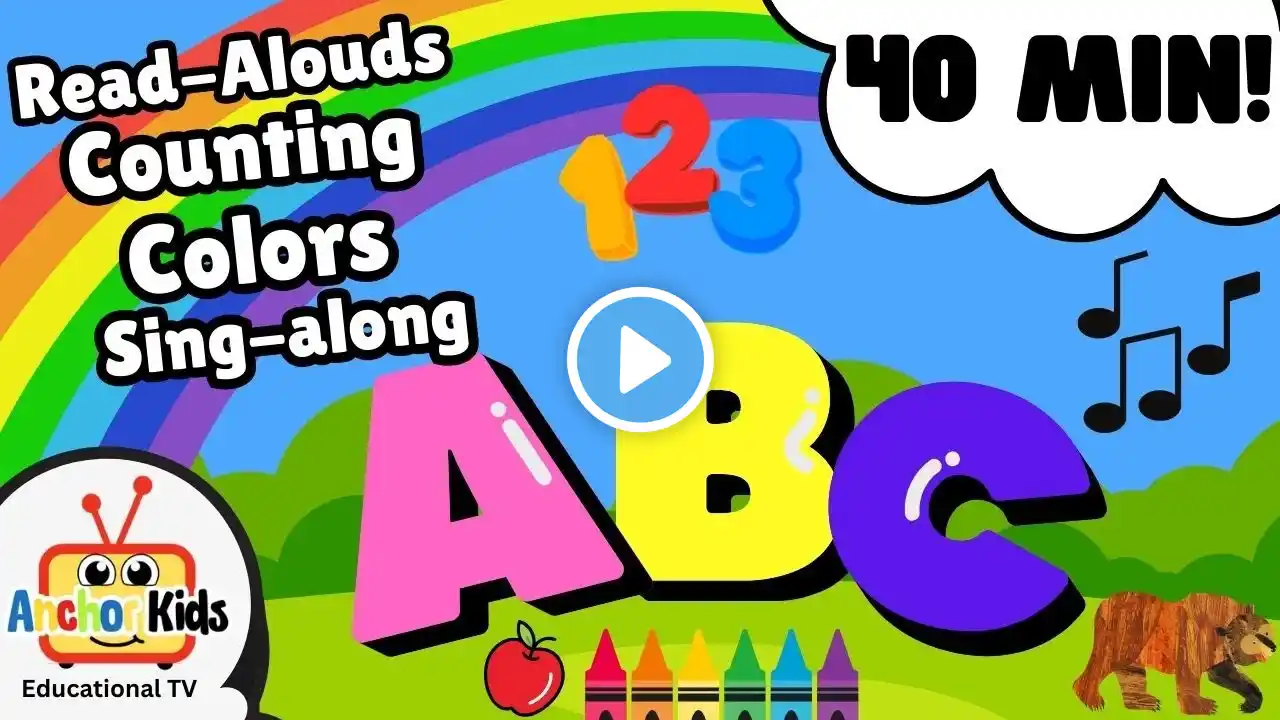 ABC- A to Z| Counting | Colors | Animations| Preschool Learning | Super Simple Songs Live!