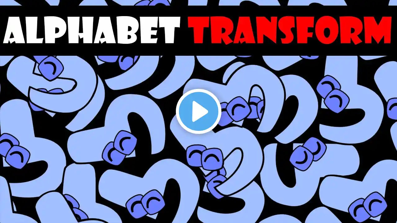 Alphabet Lore Snakes transform Uppercase and Lowercase Letters from B (A-Z)
