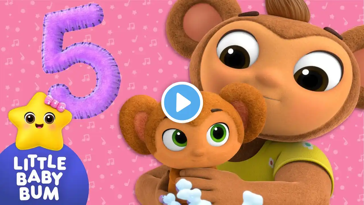 Five Little Monkeys đ Little Baby Bum Nursery Rhymes | Animals For Kids | Toddler Learning Songs
