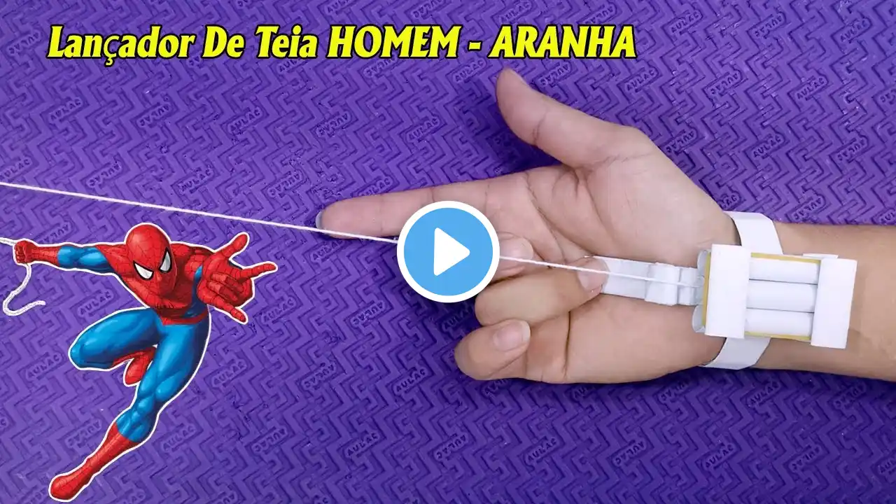 Como Fazer Um Lançador De Teia HOMEM ARANHA De Papel