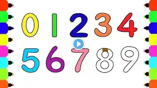 Learn Numbers|123 Counting Numbers|1-100 Writing In English|123 Colouring#shibbukidslearningcorner