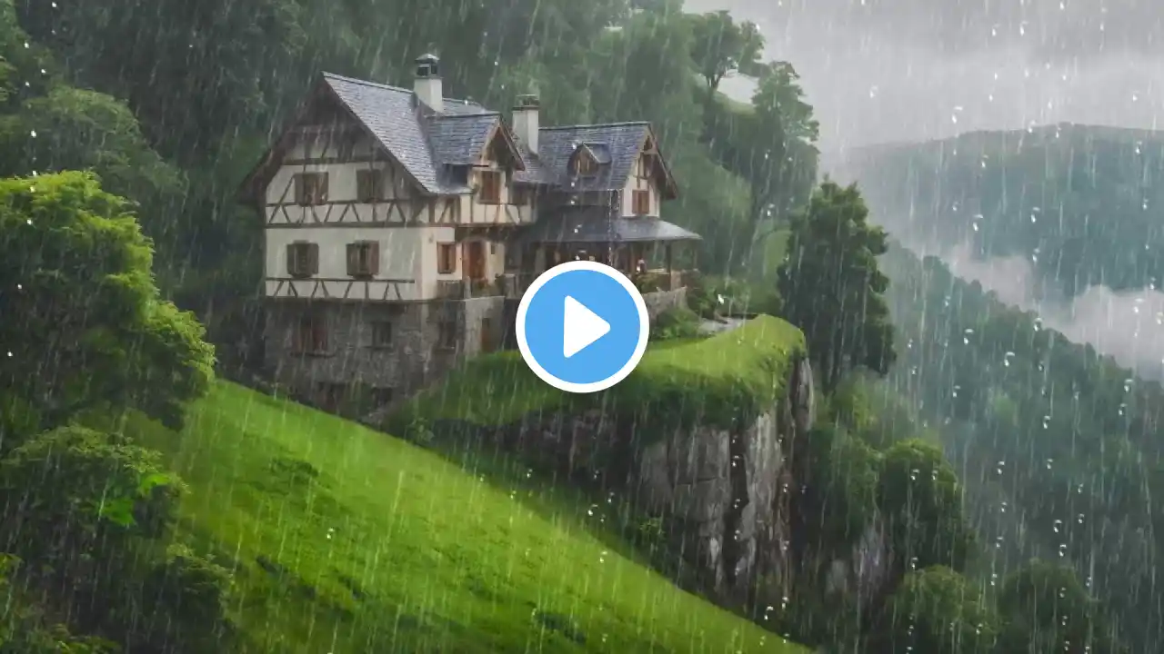 π§οΈ Heavy Rain & Thunder on Tin Roof | Relaxing Night Sounds for Sleep & Stress Relief
