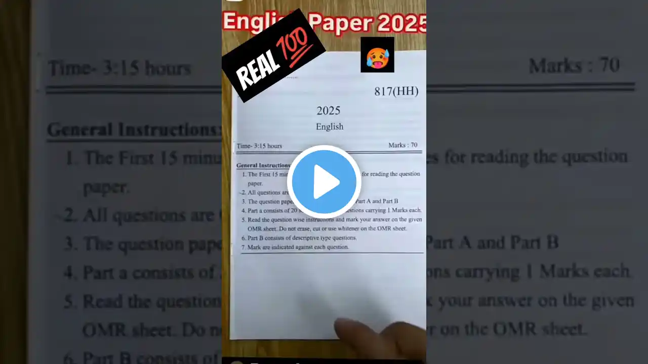 English Exam Boardpaper#exam #class10th #motivation #english #modeltest #aiims #real  Thisisasample