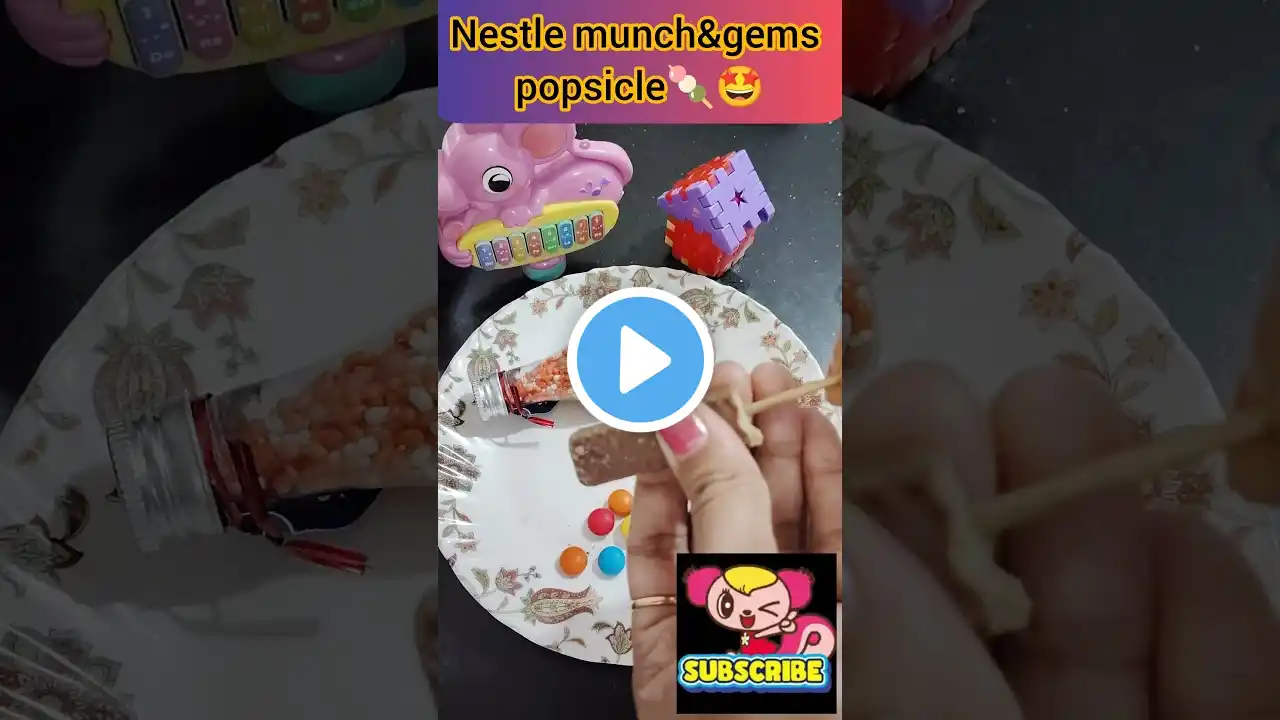 Munch &gems popsicle🍡🤩 😋 #comedy #funny #fun #shortsfeed #viralvideo #viralshorts #youtubeshorts