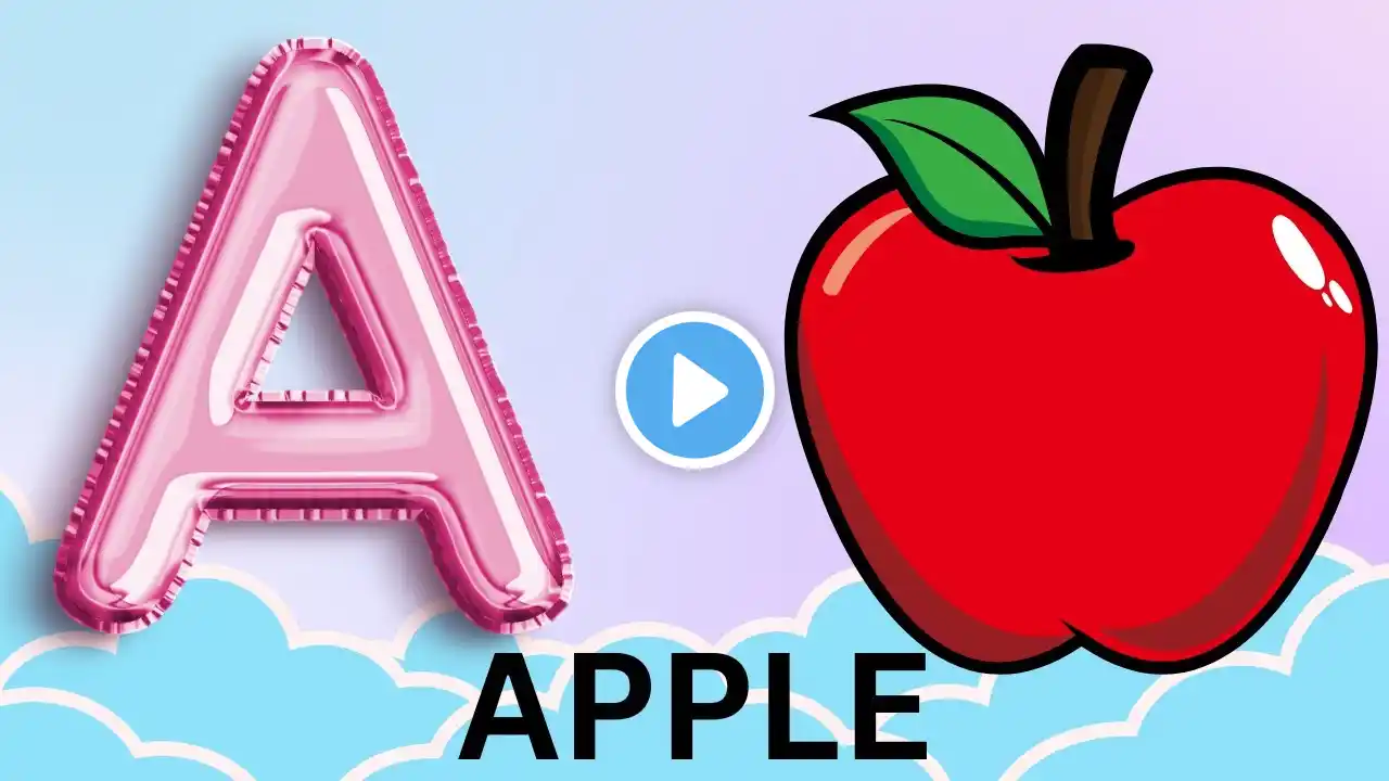 A for Apple | ABC Phonic Song | Toddler Learning Video Songs | Kids Cartoon | Alphabet Song for kids