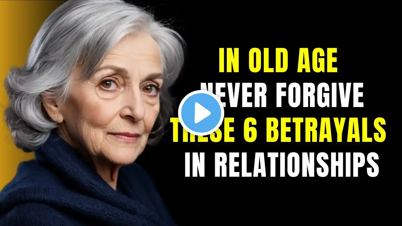 In Old Age, NEVER Forgive THESE 6 BETRAYALS in Relationships | Older People Life Advice