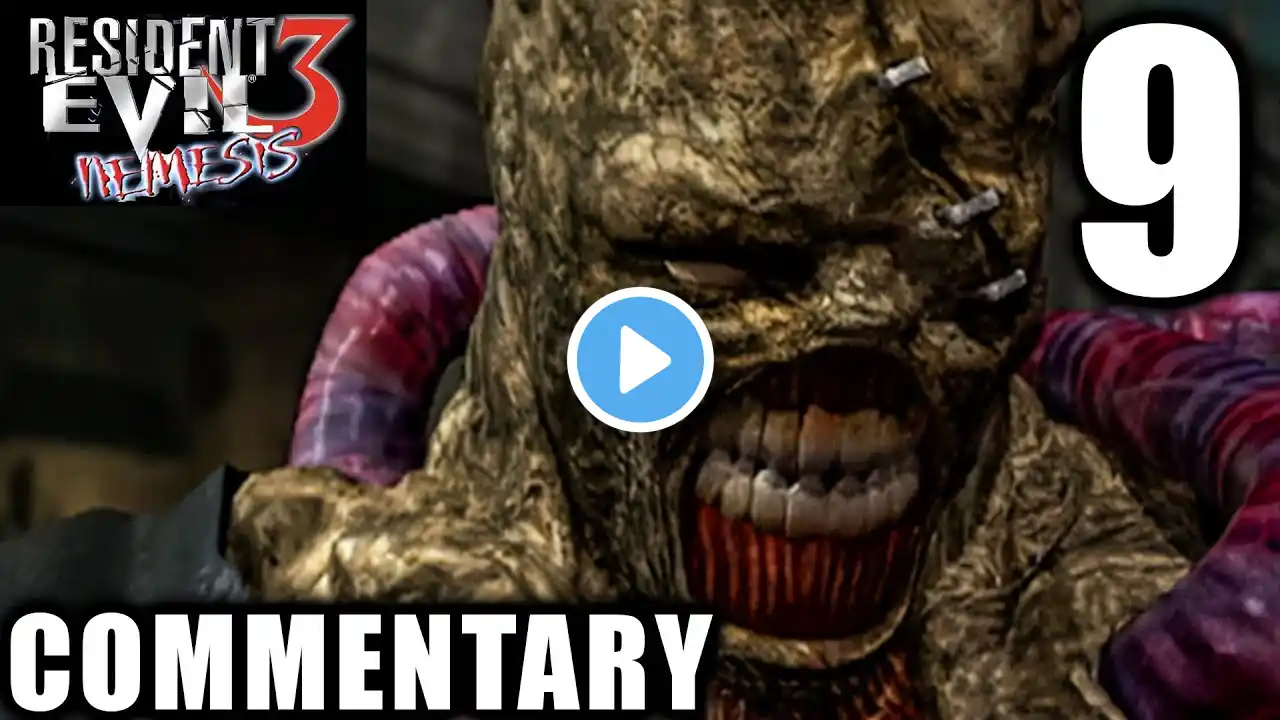 Resident Evil 3 Nemesis Walkthrough Part 9 - A REAL Nemesis Encounter (Gamecube)