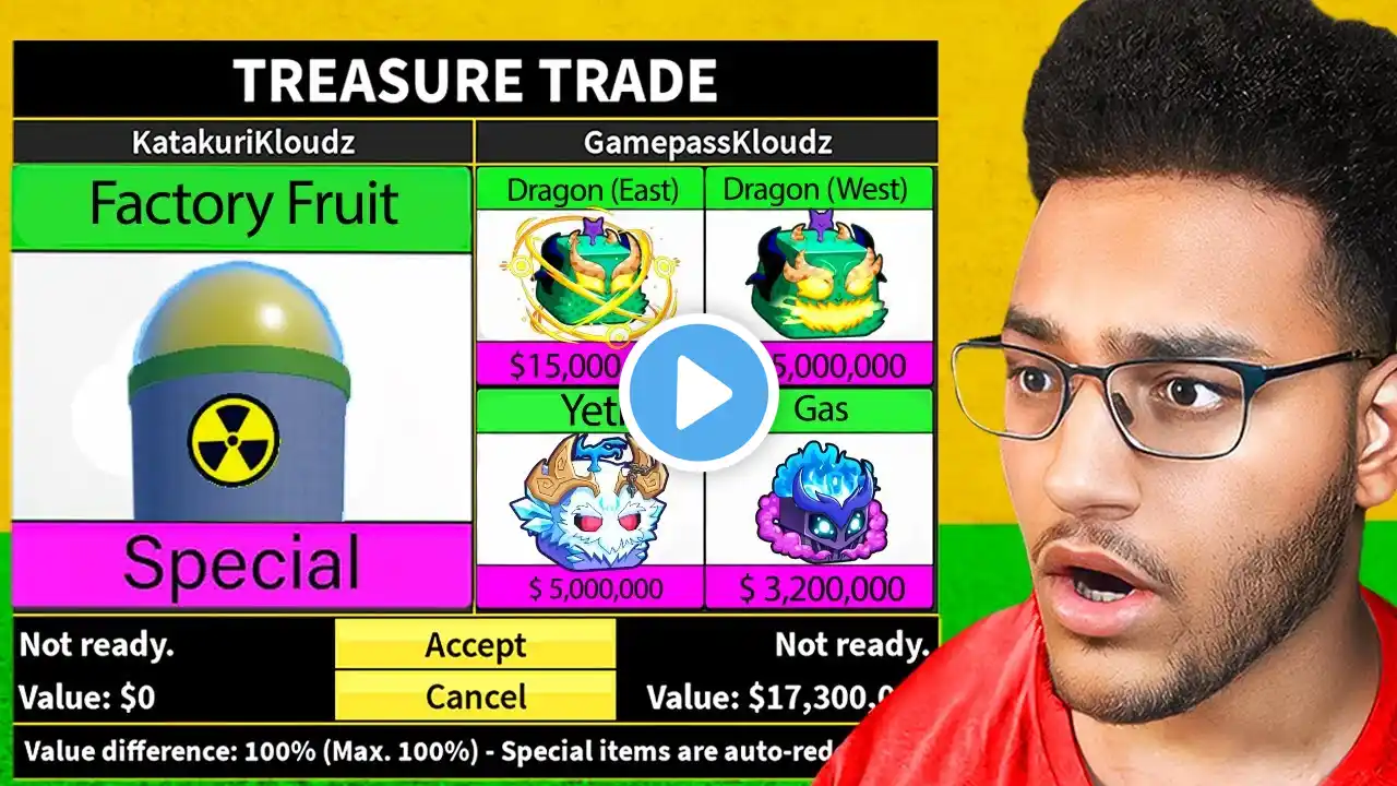 Trading Factory Fruits for 24 Hours in Blox Fruits..