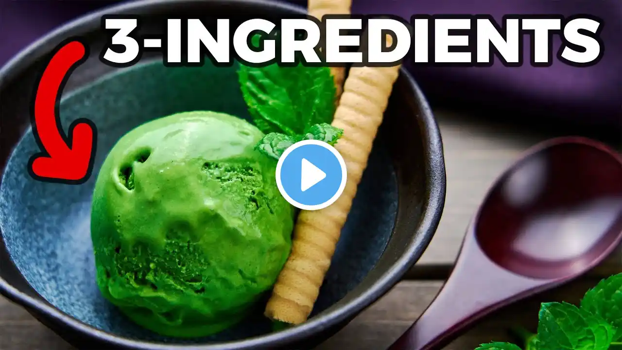 BEST Matcha Ice Cream - Homemade - No Machine