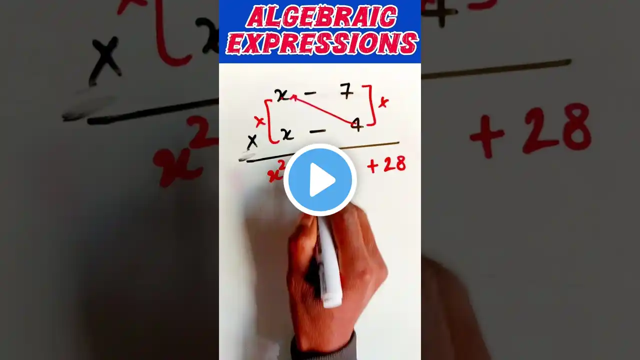 🤔How to simplify algebraic expressions??? Algebraic Expressions/Short Tricks #shorts #shortsfeed