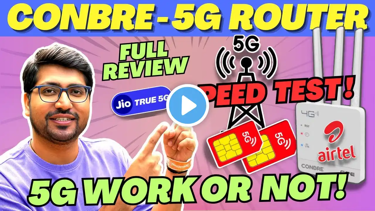 Conbre CPE MT 300H/309H 5G/4G Sim Router Review🔥4G/5G Sim Router/ 5G Router with Sim Card Support