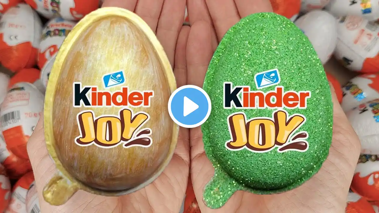 Satisfying Video | Unpacking Yummy Kinder Joy & Kinder Surprise Chocolate Eggs ASMR Candy Opening