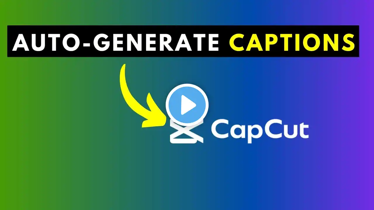 How to Auto-Generate Captions or Subtitles in CapCut for Windows PC