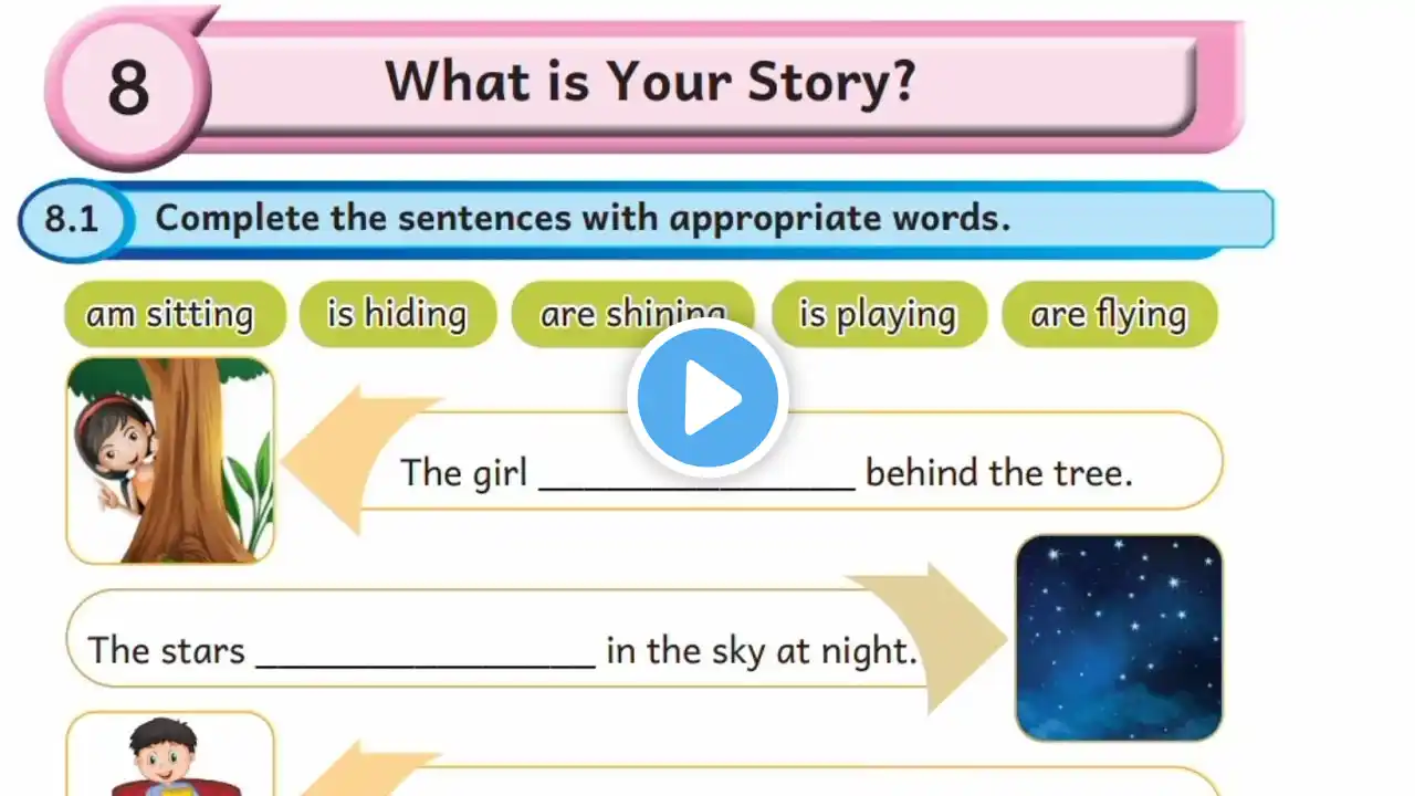 EE 5th standard English term 3 work book answers unit 8 What is your story