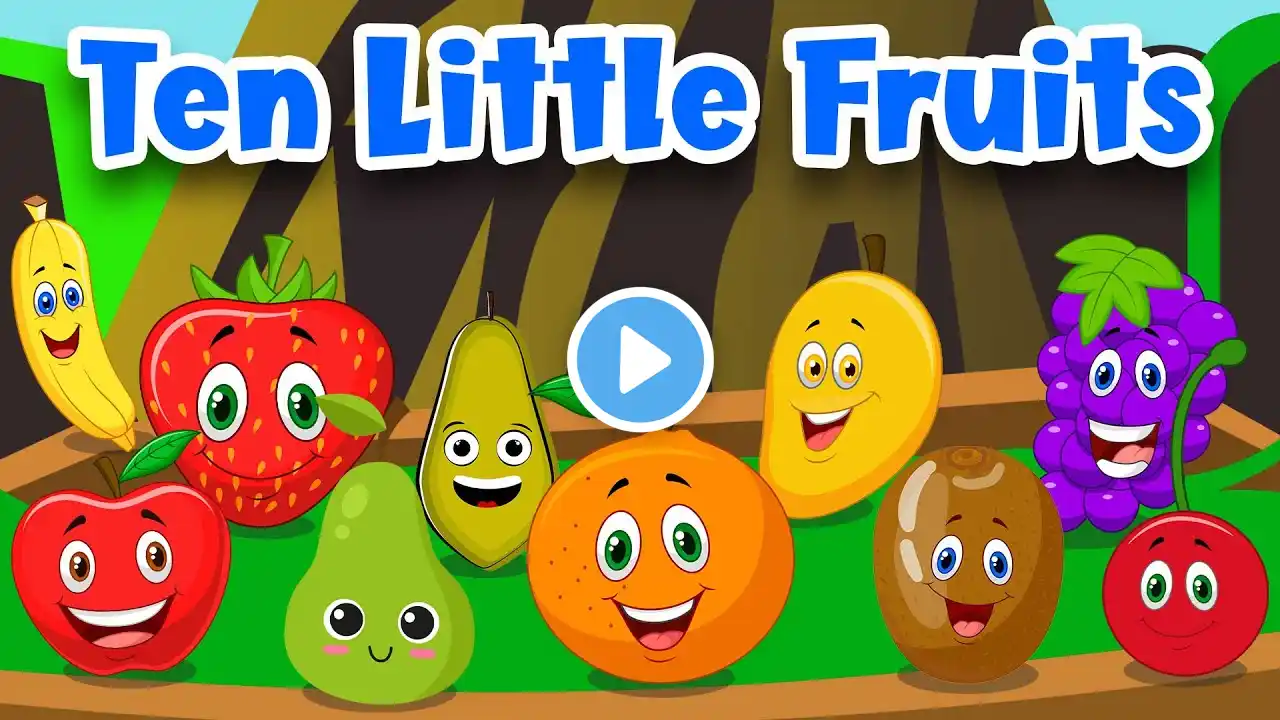 Ten Little Fruits Jumping On The Bed | Nursery Rhyme And Kids Song | Nursery Rhyme  #kidssongs