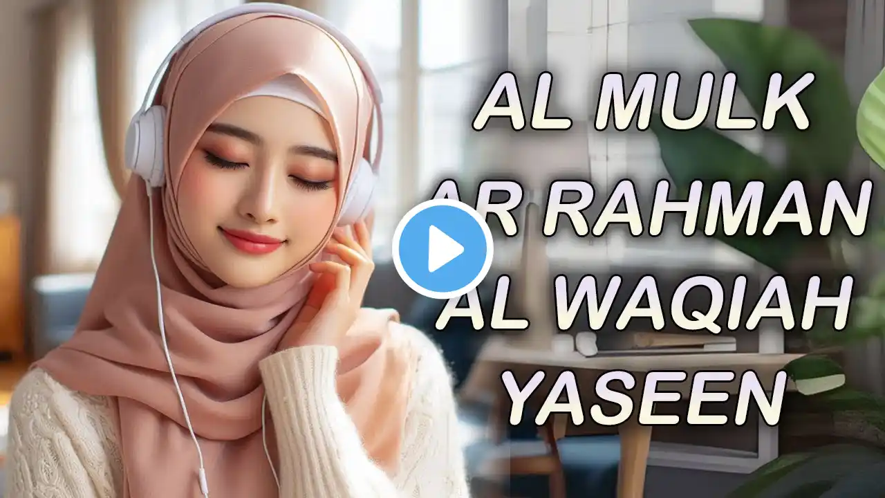 Beautiful Quran Recitation of Surah Al Mulk, Al Waqiah, Ar Rahman, Yasin - Soft Heart Touching Voice