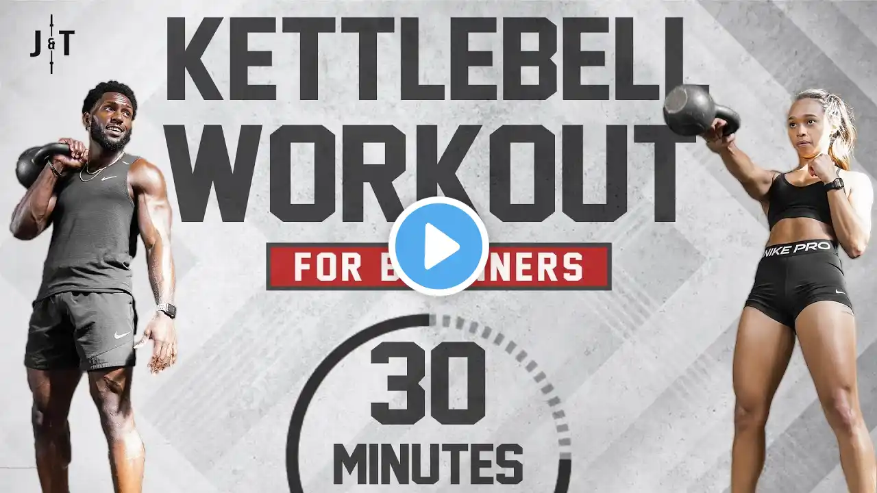 30 Minute Beginner Kettlebell Workout [Full Body Strength Training]