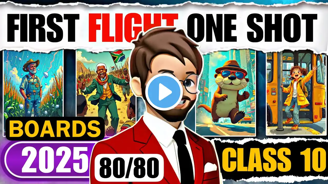 CLASS 10th FIRST FLIGHT ONE SHOT | All Chapters | English Class 10 One Shot | BOARDS 2025