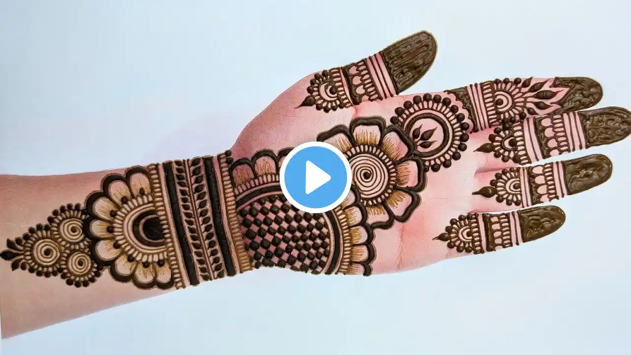 Ramadan Eid easy simple mehndi design| Front hand mehndi designs| beautiful mehandi designs| mehandi