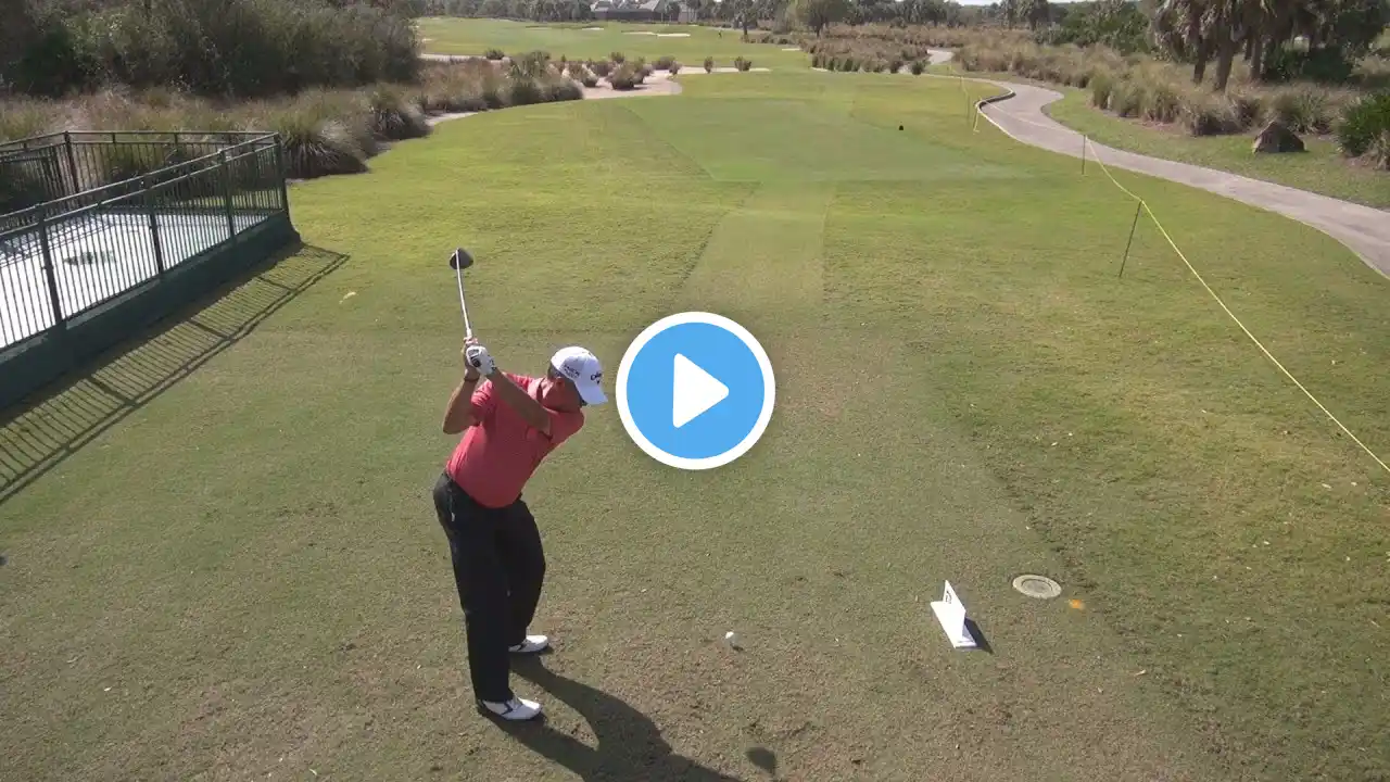 GOLF SWING 2013 - STEVE PATE DRIVER - ELEVATED DOWN THE LINE & SLOW MOTION - HQ 1080p HD