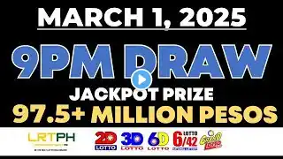 PCSO Lotto Result Today 9PM Draw March 1, 2025 - Ez2 Result and Swertres Result