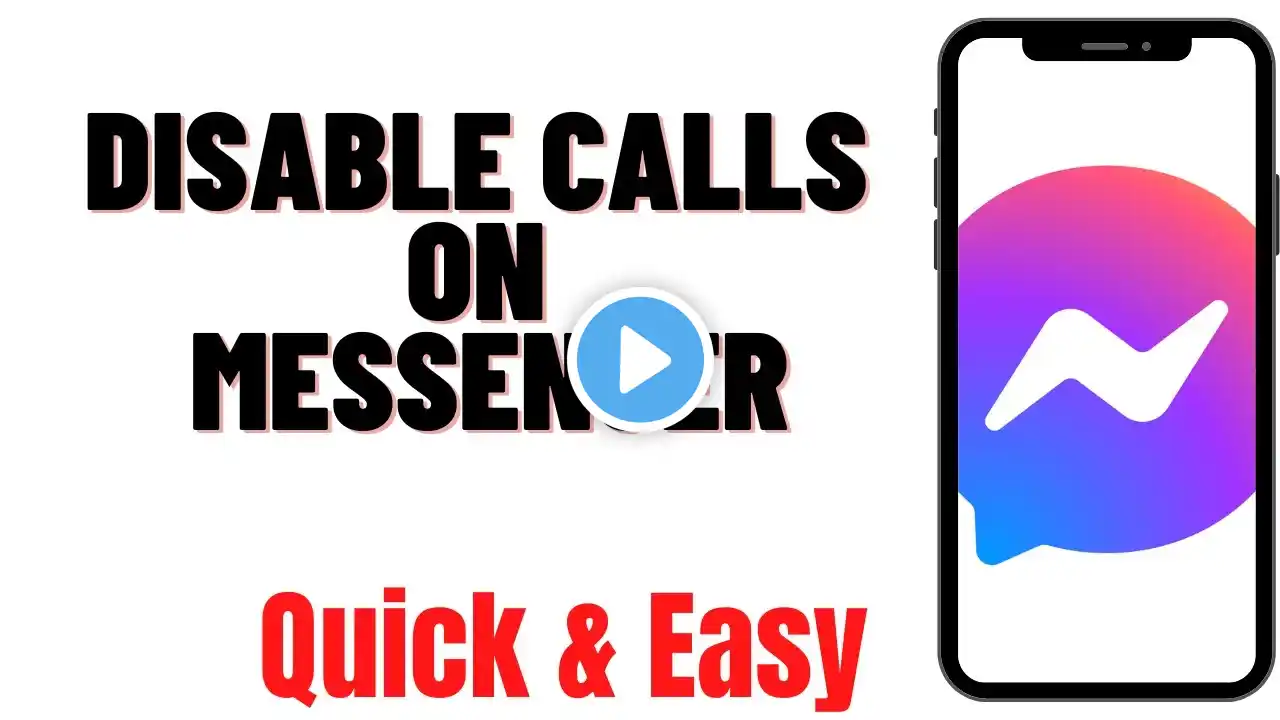 HOW TO DISABLE CALLS ON MESSENGER ON IPHONE/ANDROID