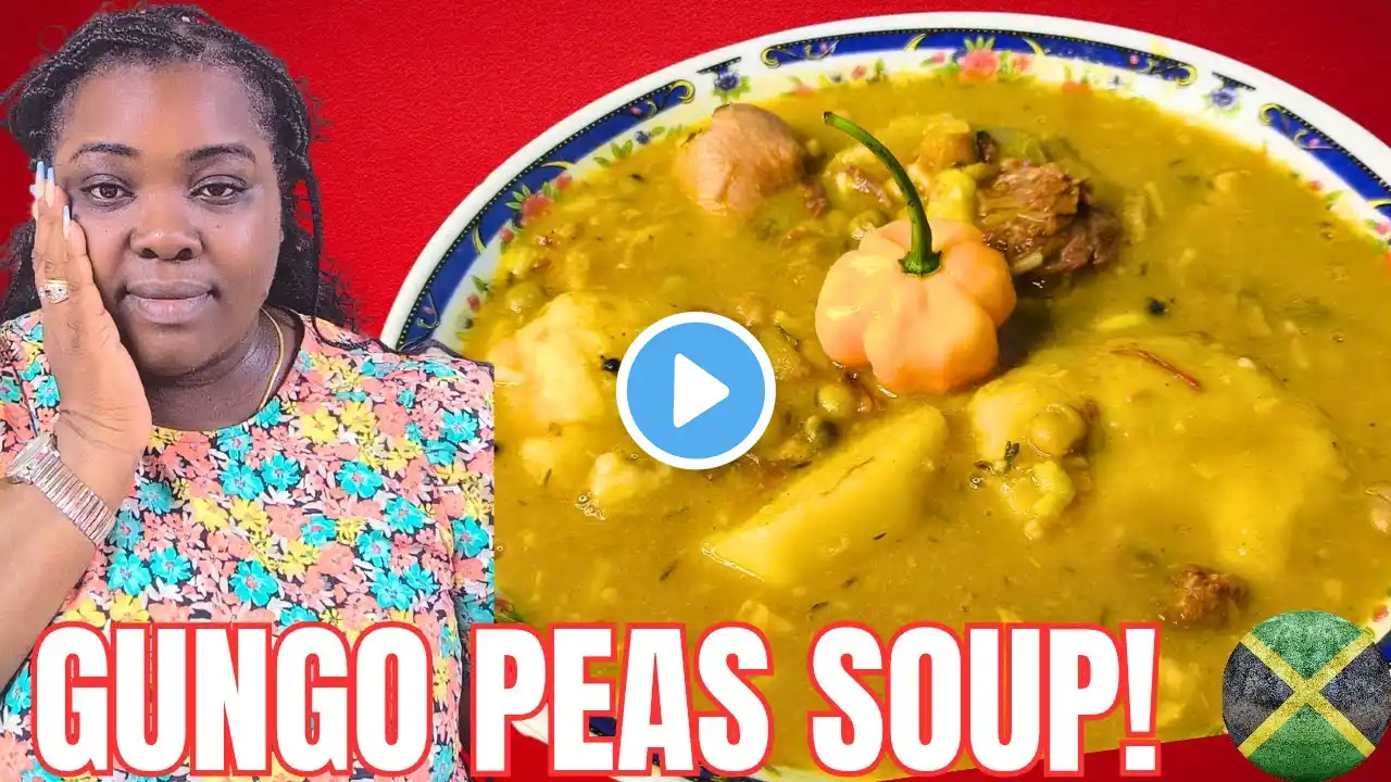 HOW TO MAKE GUNGO PEAS SOUP JAMAICAN STYLE! (Inspired by @Colazsmithtv)