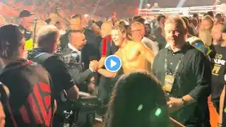 TIM TSZYU CELEBRATES ALONGSIDE NIKITA TSZYU IMMEDIATELY AFTER STUNNING T.K.O WIN OVER DYLAN BIGGS!