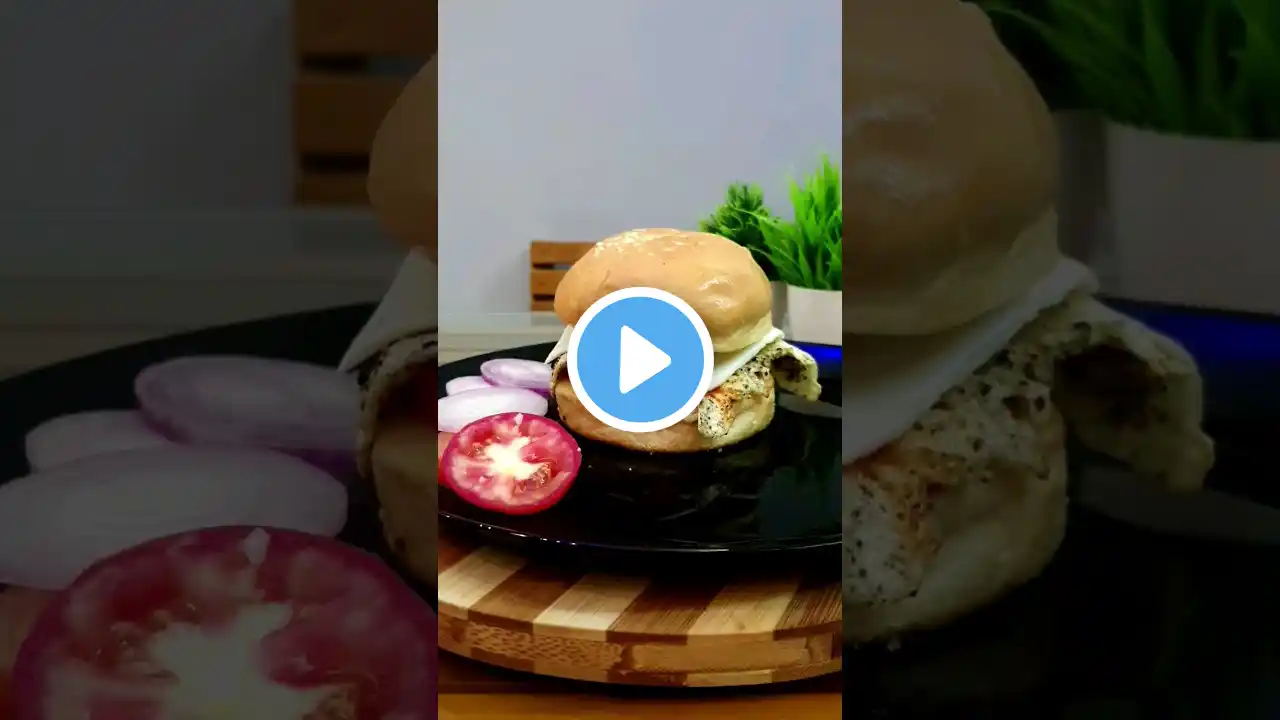 ❤️😋 Burger | Egg Cheese Mini | Home Made Mini Burger | Easy #shorts #viral #trending