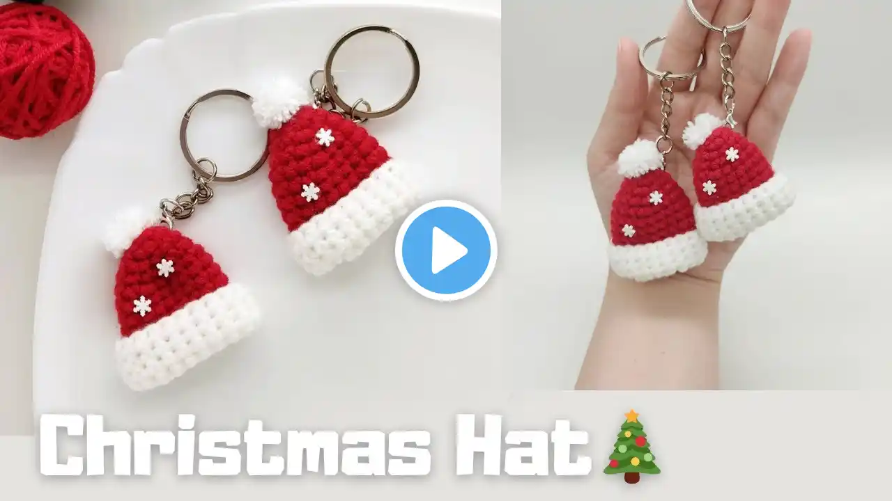 Crochet Christmas Hat Video Tutorial | Beginners Friendly | JQ Handmade