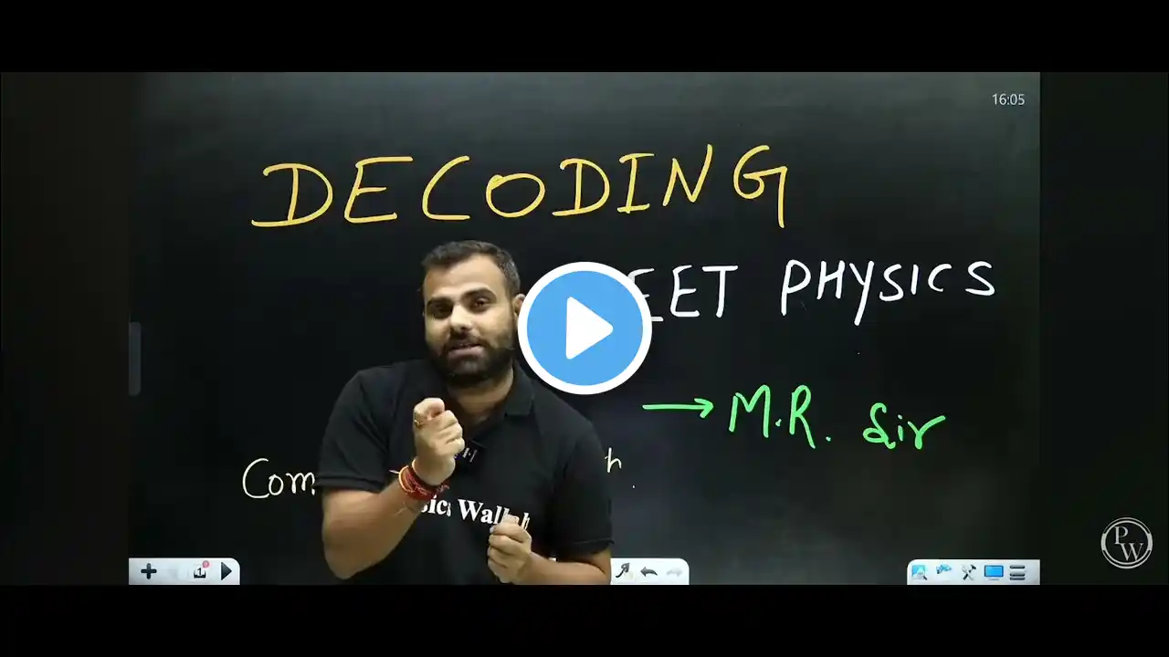 Complete Class 12th PHYSICS Paper Decoding by MR Sir - NEET 2025 || PhysicsWallah