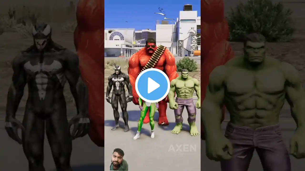 RANDOM SPIDERMAN VS SHE-HULK BATTLE #gta5 #hulk #shorts #marvel