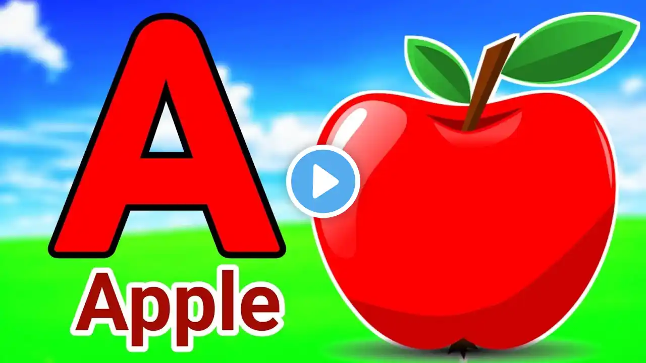 ABC Phonic Song Fun + Toddler Learning Video , A for Apple , Nursery Rhymes , Alphabet song for kids