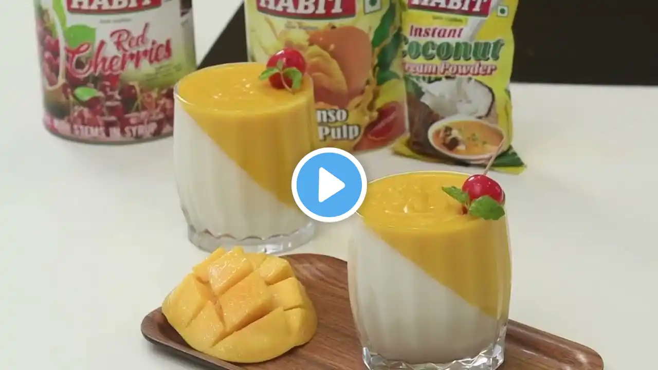 Coconut and Mango Panna Cotta | Habit Brand | Recipe | Tasty Cooking | Dessert Time