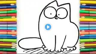 How to Draw Hello Kitty Kitty 🐈 | cat Drawing for Kids | Step by StepEasy #kediçizmek