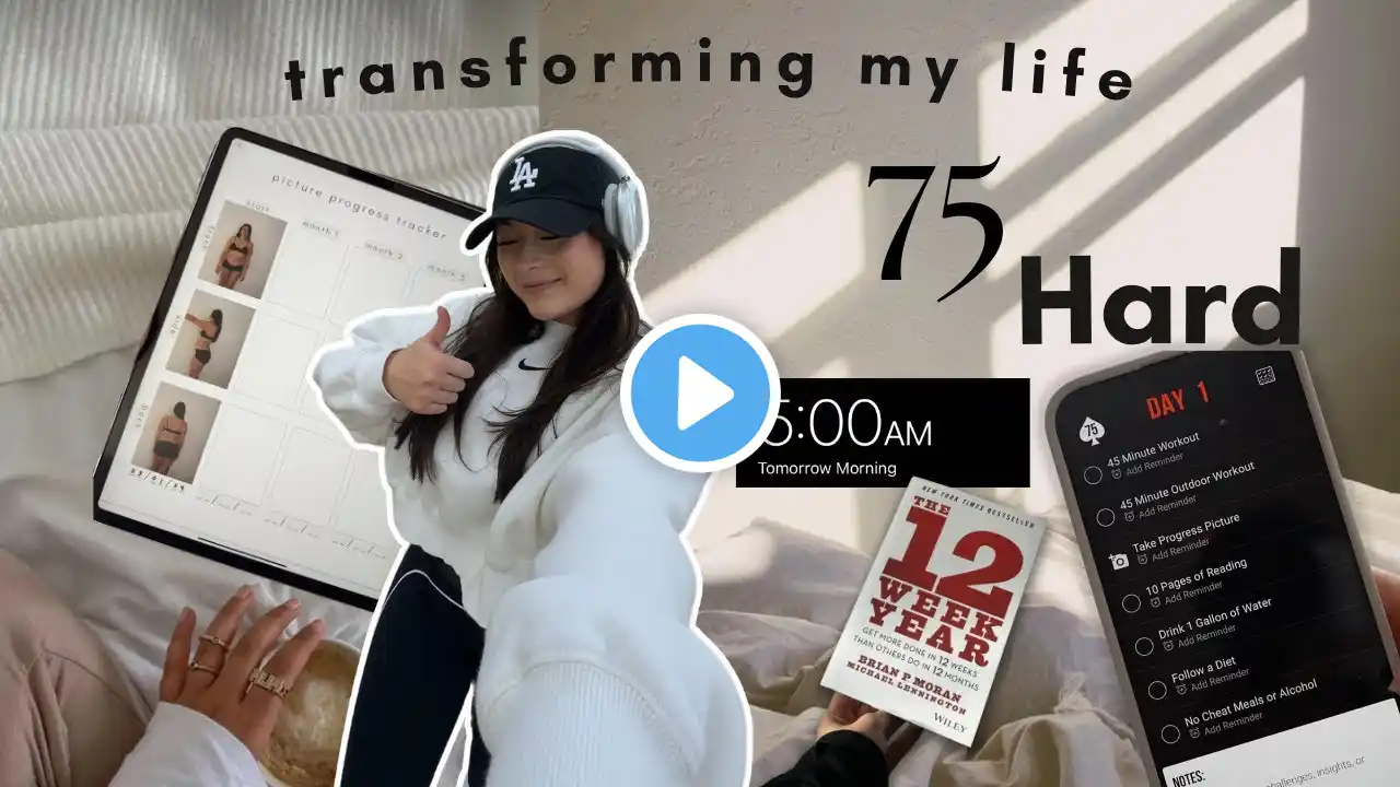 my first week of doing 75 hard *transforming my life in 75 days*