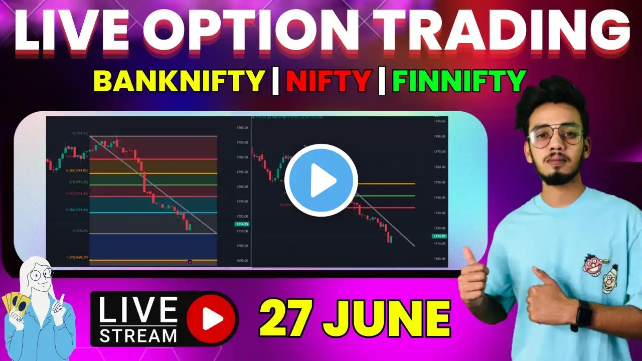 Live Trading Banknifty & Nifty || 27 JUNE || @tradingworld2.0 #nifty #banknifty @DhanHQ