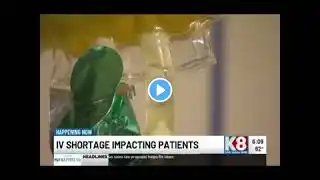 How is the IV fluid shortage impacting Region 8?