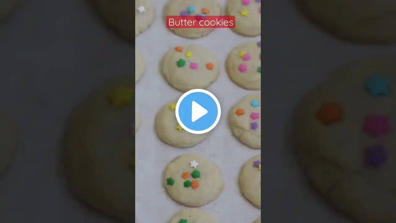 😋😋 3 ingredient Butter Cookies 🍪 | #shorts