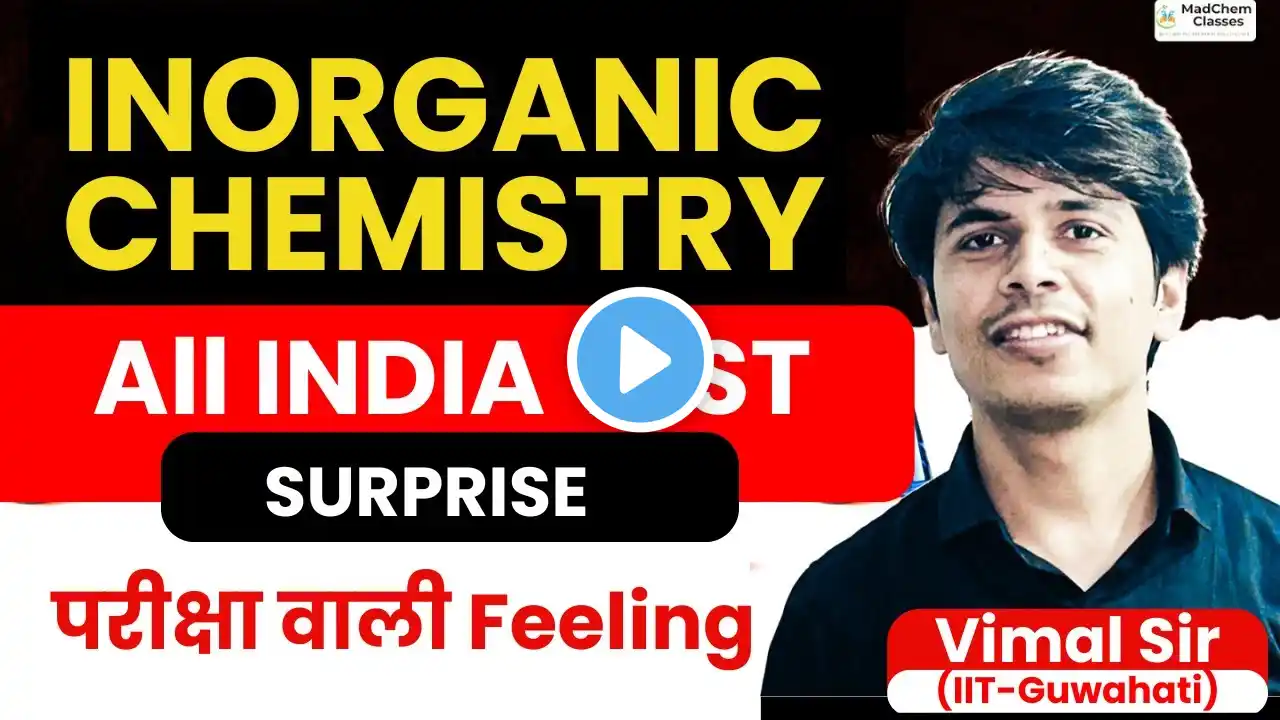 All India Test for Inorganic Chemistry in ONE SHOT for CSIR NET Chemical Science June 2025