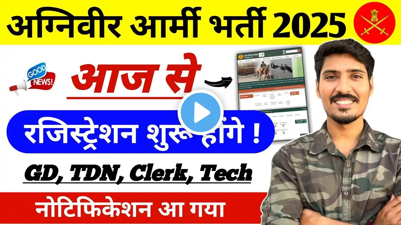 Army Agniveer New Vacancy 2025 kab aayega | Army Agniveer Registration 2025 | Army New Vacancy 2025