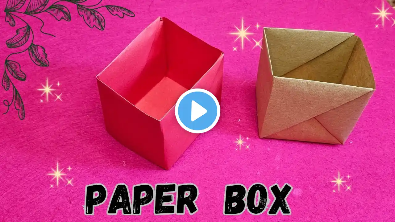 Notebook paper pen stand /storage box|No glue paper craft