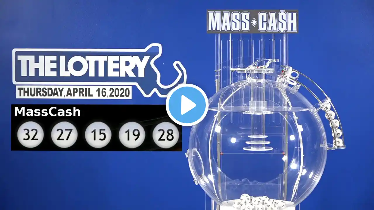 Mass Cash Game Drawing: Thursday, April 16, 2020