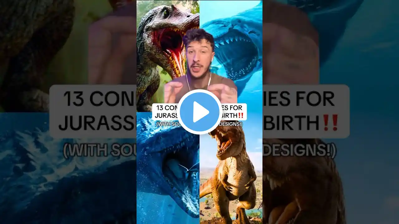 ALL 13 CONFIRMED SPECIES IN JURASSIC WORLD REBIRTH! #jurassicworldrebirth