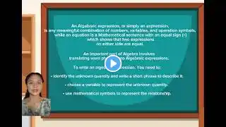 Translation of Real Life Verbal Expressions and Equations into Letters Symbols and Vice Versa