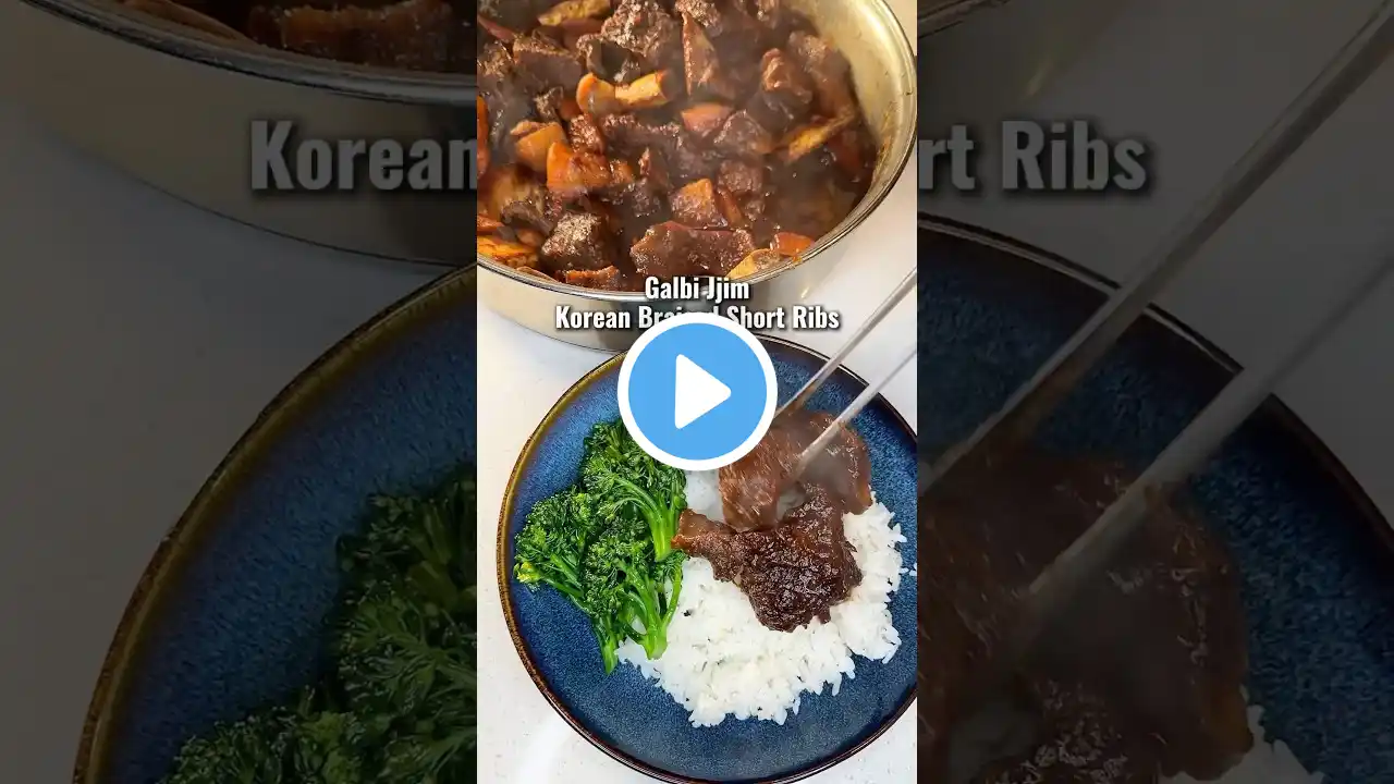 Full recipe is in the pinned comment! #kalbijjim #shortribs #koreanfood
